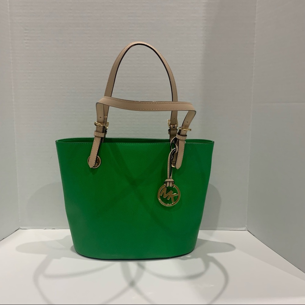 Michael Kors Green Satchel Bag
